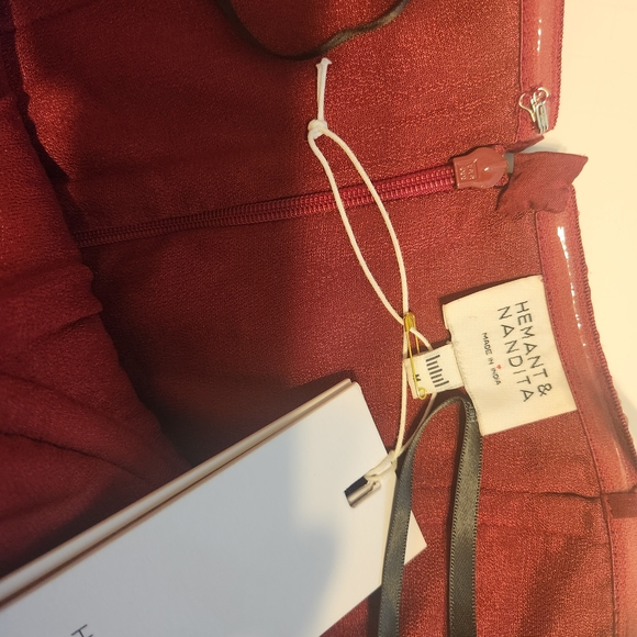 NWT HEMANT & NANDITA Vibrant Red Dress - Picture 8 of 16